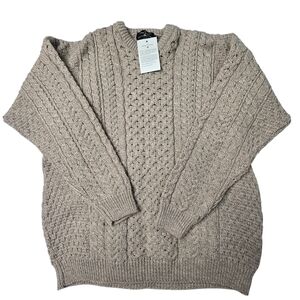 The Irish Store Aran 100% Merino Wool Sweater